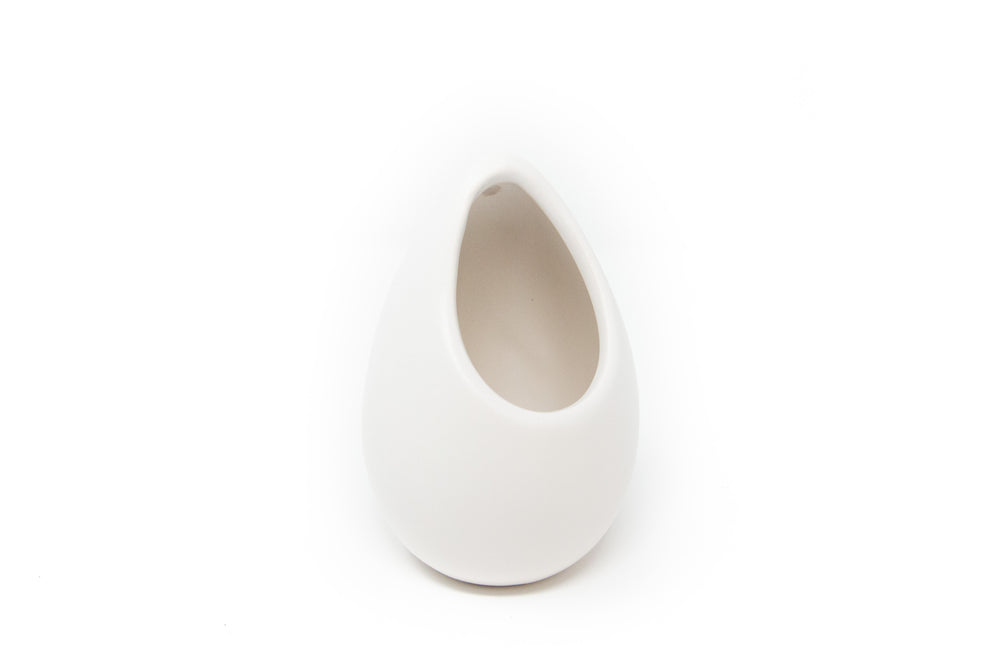 large ivory ceramic vase