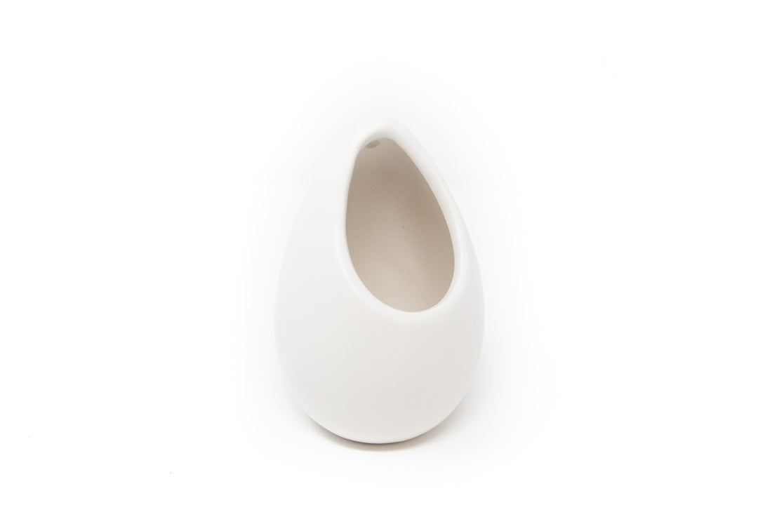 large ivory ceramic vase